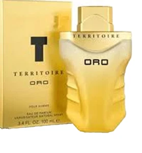 T TERRITOIRE ORO POUR HOMME EAU DE PARFUM SPRAY FOR MEN - 3.4 OZ/100 ML IN BOX - Picture 1 of 1