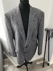 Chaqueta Harris Tweed Check Gris Talla M Pecho 42 - Imagen 1 de 5