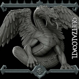 QUETZALCOATL - EPIC Sized Statue | Dungeons and dragons | Cthulhu | Pathfinder - Picture 1 of 2