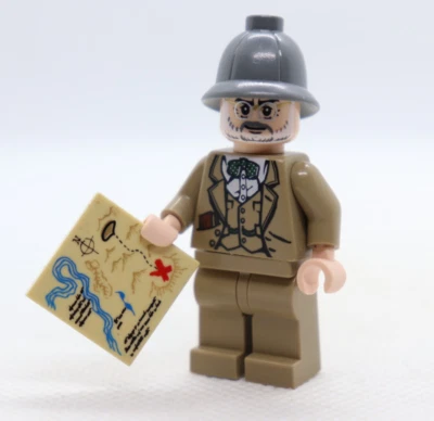 Minifigura LEGO® de Henry Jones Sr. 7198 7620 Mapa Cruzada Indiana Jones Foto 1 de 4