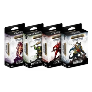 Warhammer TCG Age of Sigmar Champions SET OF 4 CAMPAIGN DECKS inc Death & Chaos - Picture 1 of 1