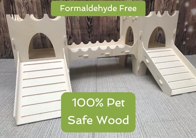 Guinea Pig Castle Starter Kit - Formaldehyde Free, Non Toxic, Wooden, Slot Toget - Image 1 of 4
