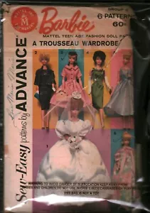 Vintage Advance SEWING Pattern 11.5" Fashion Dolls Dress Wedding Bride OOP Sew - Picture 1 of 2