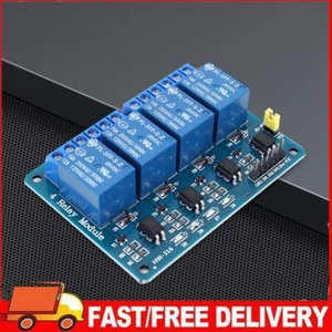 5V 12V 24V Relaisplatine mit Optokoppler-Isolation für Arduino DIY (5V 4S) - Picture 1 of 9