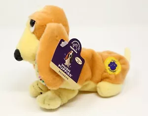 Applause Hush Puppies Bean Bag Plush Basset Hound Lemon Meringue Tan Yellow #3 - Picture 1 of 3
