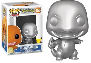 FUNKO POP Games Series: Pokémon; 455: Charmander (Metallic) VINYL POP FIGURE - Foto 1 di 1