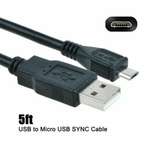 Pkpower 5ft Micro USB Data Sync Cable Power Cord for Sony A6000 A6100 A6500 QX1 - Picture 1 of 4