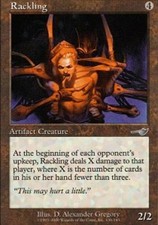 MTG magic cards 2x x2 Light Play, English Rackling Nemesis