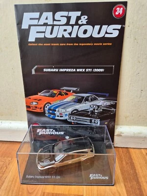 1/43 ALTAYA FAST AND FURIOUS COLLECTION SUBARU IMPREZA WRX STi GH 2009 CAR #34 - Image 1 of 3