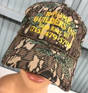 R-Home VTG Camo Wisconsin Snapback Baseball Cap Hat - Picture 1 of 4