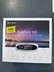 VANKYO Burger 101 Wireless Pico Projector, Rechargeable Mini DLP Projector - Picture 1 of 10