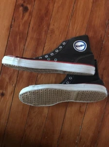Vintage Sz 10 Mens Keds Hightop Basketball Shoes Sneakers 1960 Black Nr Mint NOS - Picture 1 of 11