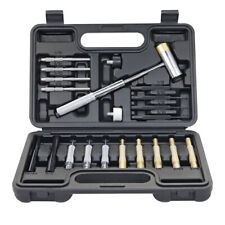 21Pcs Roll Pin Punch Double-Faced Hammer Brass Gunsmith Maintenance Tool Kit