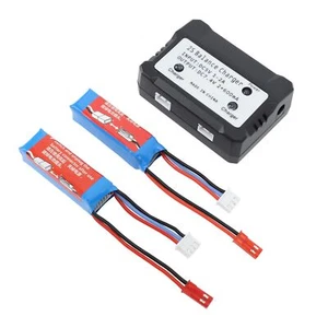 Batería Lipo RC de 7,4 V 400 mAh con cargador de equilibrio 2S para coche de radiocontrol WLtoys 1/28 AN - Imagen 1 de 22