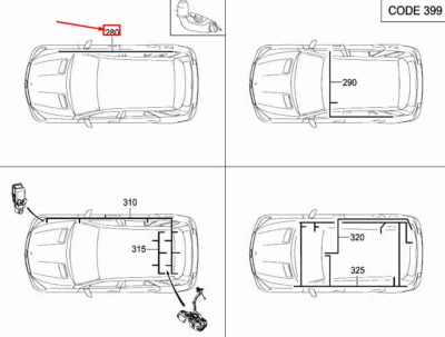 NEW MERCEDES-BENZ ML W166 TRAILER COUPLING WIRING HARNESS A1665404410 NO🇺🇸DUTY - Изображение 1 из 4