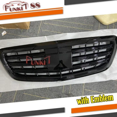 Rejilla negra brillante para Mercedes Benz W222 S400 S450 S500 S550 2014-2020 parrilla Foto 1 de 4