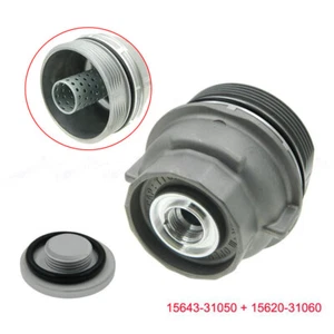 Oil Filter Housing Cap & Cap Plug Drain #15620-31060 For Toyota Lexus 2.0L-5.7L - Picture 1 of 10