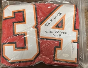 Dexter Jackson “S.B. XXXVII MVP” Autographed Red Jersey Buccaneers Jsa Coa - Picture 1 of 2