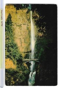 Portland OR Multnomah Falls Benson Bridge Nordpazifik Eisenbahn Postkarte A10 - Bild 1 von 2