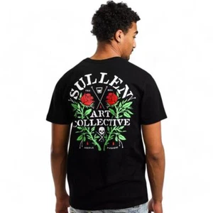 Camiseta premium para hombre Sullen Art Collective Pushers Jet Black Rose M-XXXL - Imagen 1 de 4