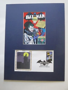 DC Comic Book Hero Batman & Robin versus The Joker & First Day Cover - Picture 1 of 2