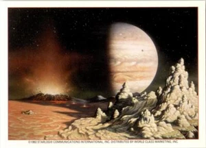 Arte espacial lime rock 1993 promoción fantástica #3 David A. Hardy - Imagen 1 de 2