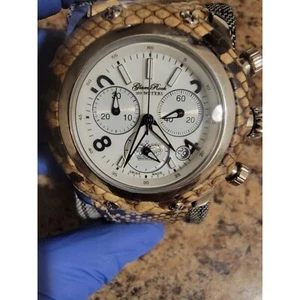 Uhr Glam Rock Man GR10127 Quarz Analog Chronograph Stahl - Bild 1 von 7