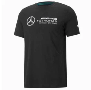 Puma Mercedes AMGP F1 ESS Logo Tee Black - Picture 1 of 7