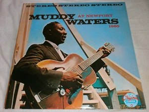 MUDDY WATERS - MUDDY WATERS AT NEWPORT 1960 - 1980'S GREEN LINE LBL REISSUE LP - Picture 1 of 6