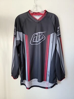 troy lee designs jersey Small  Longsleeve  Grey Red Black Motorcross  - Image 1 of 4