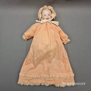 VTG 3 Faced Porcelain Doll With Swivel Head (Smiling-Sleepy-Crying) w/ Clothes - Picture 1 of 15