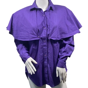 Vintage Cricket by the Creek Shirt Mens Medium Western Button Up Cape 90s - Picture 1 of 5