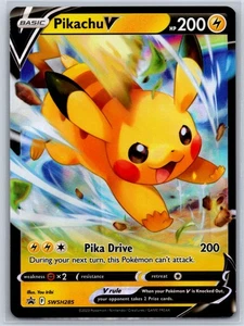 Pikachu V - Crown Zenith SWSH285 Black Star Promo Pokemon Karte NM - Bild 1 von 1