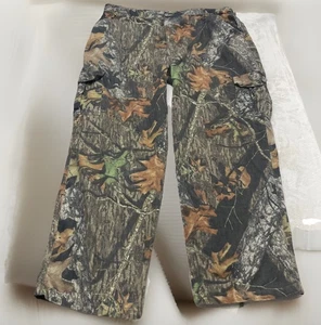 Mossy Oak Cargo Pants Mens 2XL Camo Breakup Chamois Hunting Outdoor 44x33 Cotton - Picture 1 of 8