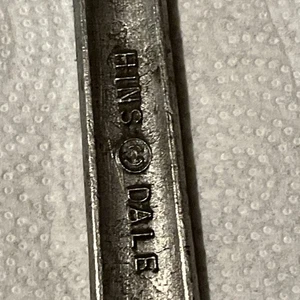 HINS DALE Chrome Vanadium Steel Wrench 3/4 And 5/8 Combo Vintage - Bild 1 von 8