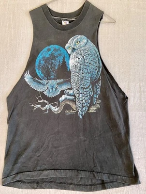 Snowy Owl T Shirt Nature T Shirt Birds & Animals T Shirt Men XL VTG 1990 T Shirt - Image 1 of 3