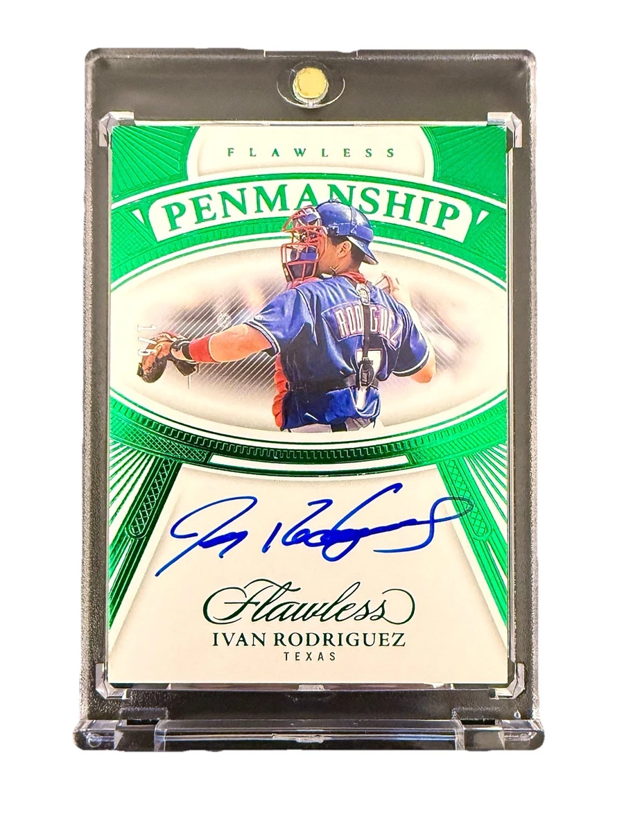 Panini Ivan Rodriguez Serial Numbered Baseball Trading Cards