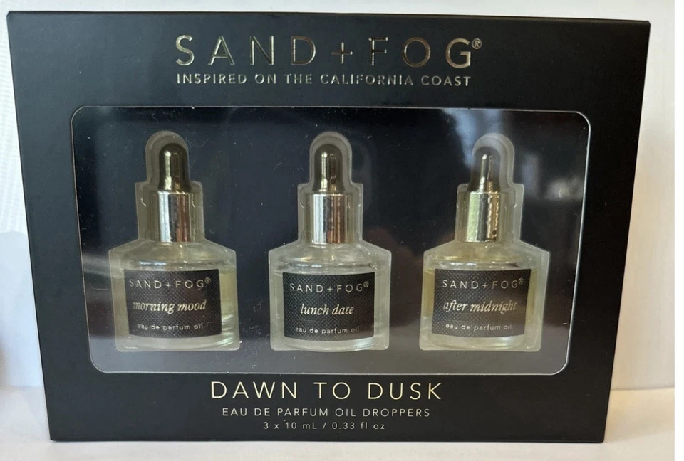 Juego de goteros de aceite de perfume exploratorio arena + niebla - colección amanecer a anochecer mañana Foto 1 de 1
