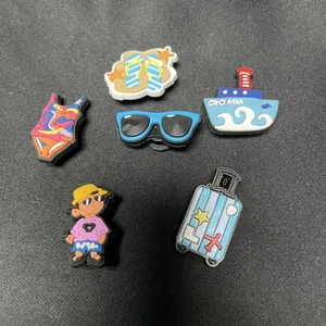 Croc Jibbitz Silicon ~ lotto di 6 - Vacation Vibes - #1239 - Foto 1 di 1