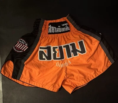 Pantalones Cortos de Boxeo Siam Muay Thai Kickboxing Talla LL Foto 1 de 4