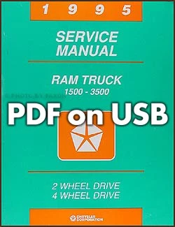 1995 Dodge Ram грузовик магазин руководство USB 1500 2500 3500 сервис ремонт газ дизель - Изображение 1 из 3