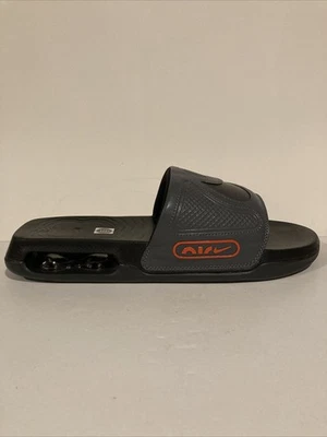 耐克男式 Air Max Cirro Slides DC1460 015 灰色/红色 11 码 — 第 1/4 张图片