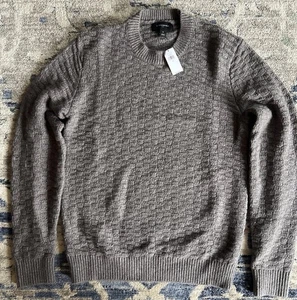 Brand New Banana Republic Men’s Geometric Textured Sweater  Size S - Picture 1 of 5