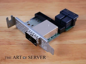 Supermicro AOM-SAS3-8I8E-LP SFF-8644 to SFF-8643 Adapter Low Profile PCI bracket - Picture 1 of 7