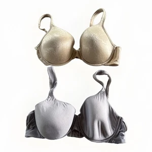 Lote 2 Sujetador Camiseta Vanity Fair 40C 75297 Body Shine Floral Con Aros 76355 - Imagen 1 de 8