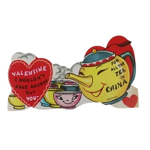 Vintage Valentine gestanzte anthropomorphe Teetasse Teekanne für den ganzen Tee in China - Bild 1 von 6
