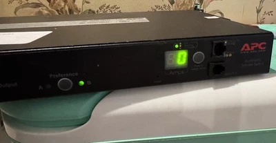 APC AP7730 Rack Mount Dual Source Automatic Transfer 200-208V, 20A, L6-20 Plug - Image 1 of 4