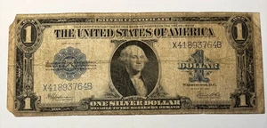 1923 $1 One Dollar Silver Certificate Horse Blanket Large Size Note US Currency - Picture 1 of 8