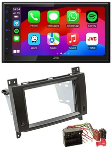 JVC Bluetooth 2DIN MP3 DAB USB Autoradio für Mercedes B- A-Klasse 04-12 schwarz - Bild 1 von 9