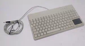 CHERRY SPOS-G86 624001EUAEEA-/00 KEYBOARD 5Vdc QWERTY TESTED - Picture 1 of 8